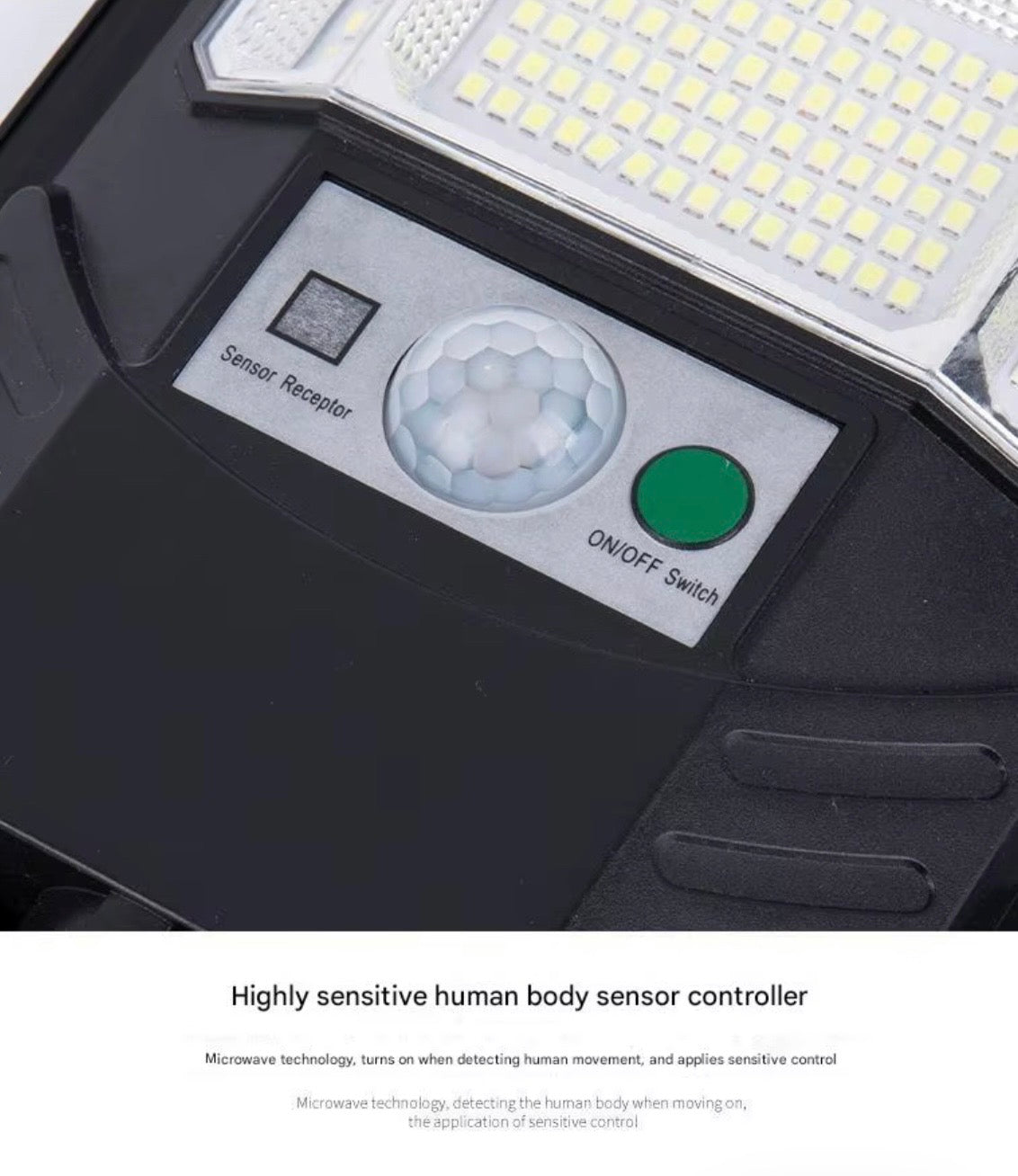 Foco Solar LED 300W con Sensor de Movimiento – Iluminación Exterior de Alto Rendimiento