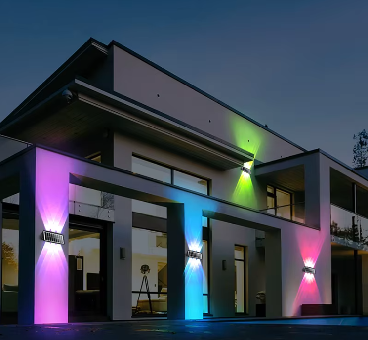 Luz Solar Multicolor LED para Pared