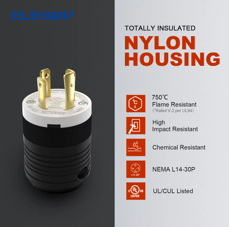 Conector macho L14-30P 30A 125/250V NEMA