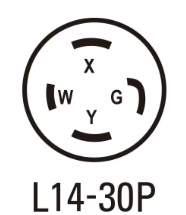 Conector macho L14-30P 30A 125/250V NEMA